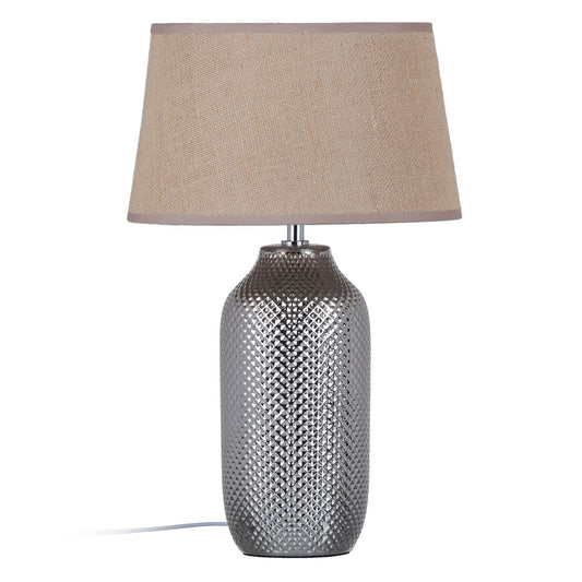 Ceramic table lamp 30 x 30 x 48 cm Silver