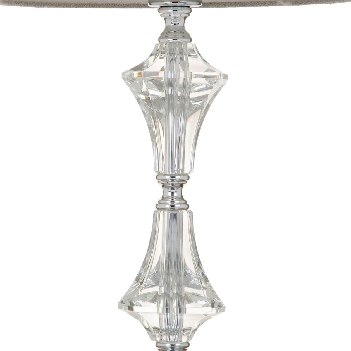 Candeeiro de mesa 32 x 32 x 57 cm Prata Cristal