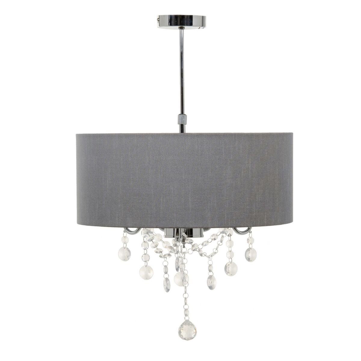 Ceiling Lamp 44 x 44 x 65 cm Gray Metal