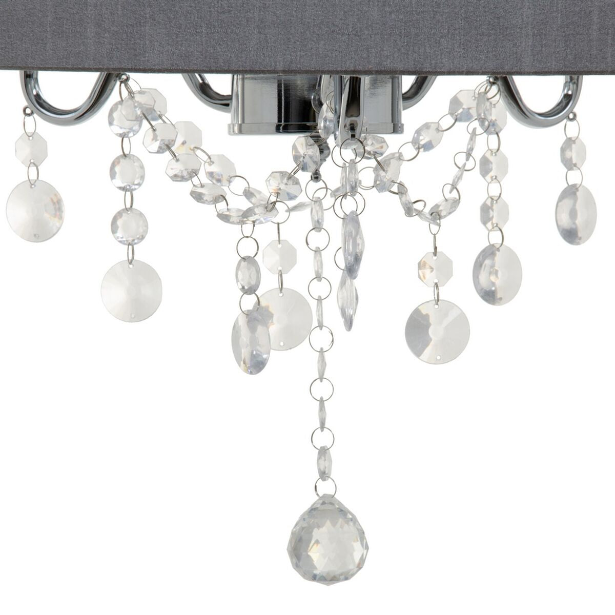 Ceiling Lamp 44 x 44 x 65 cm Gray Metal