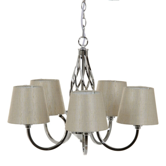 Ceiling Lamp 36 x 36 x 110 cm Metal Silver