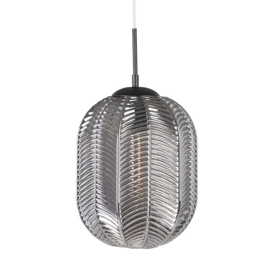 Ceiling Lamp 26 x 26 x 120 cm Gray Glass