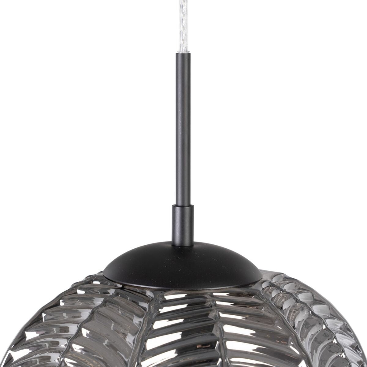 Ceiling Lamp 26 x 26 x 120 cm Gray Glass