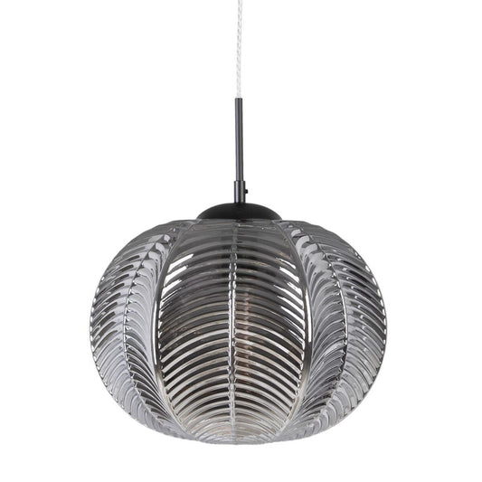 Ceiling Lamp 34.5 x 34.5 x 130 cm Gray Glass