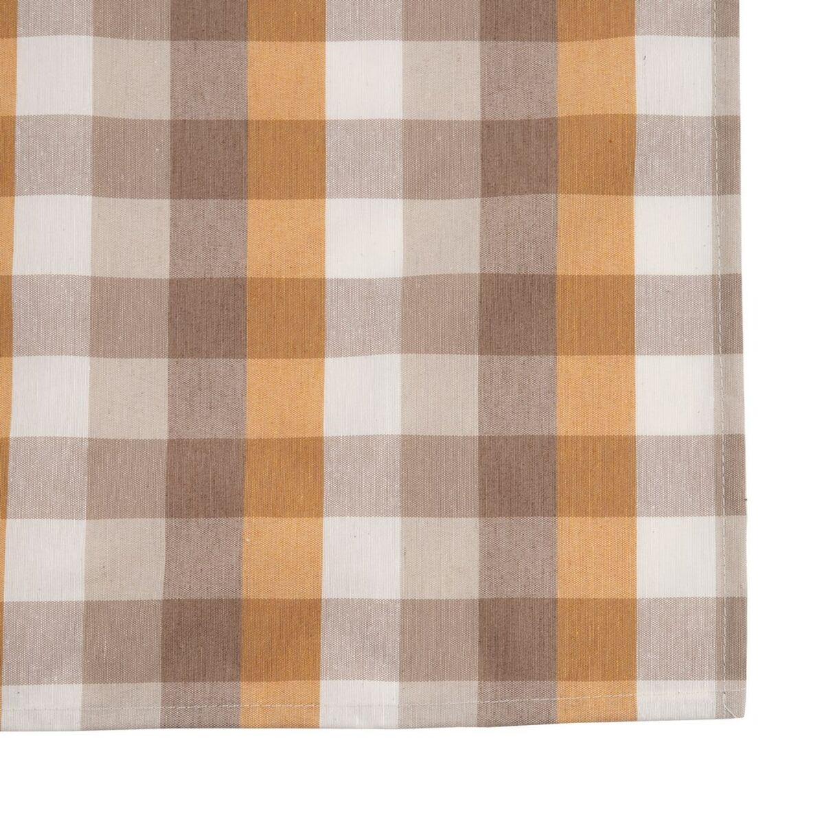 Ocher Polyester Tablecloth 100% cotton 140 x 240 cm