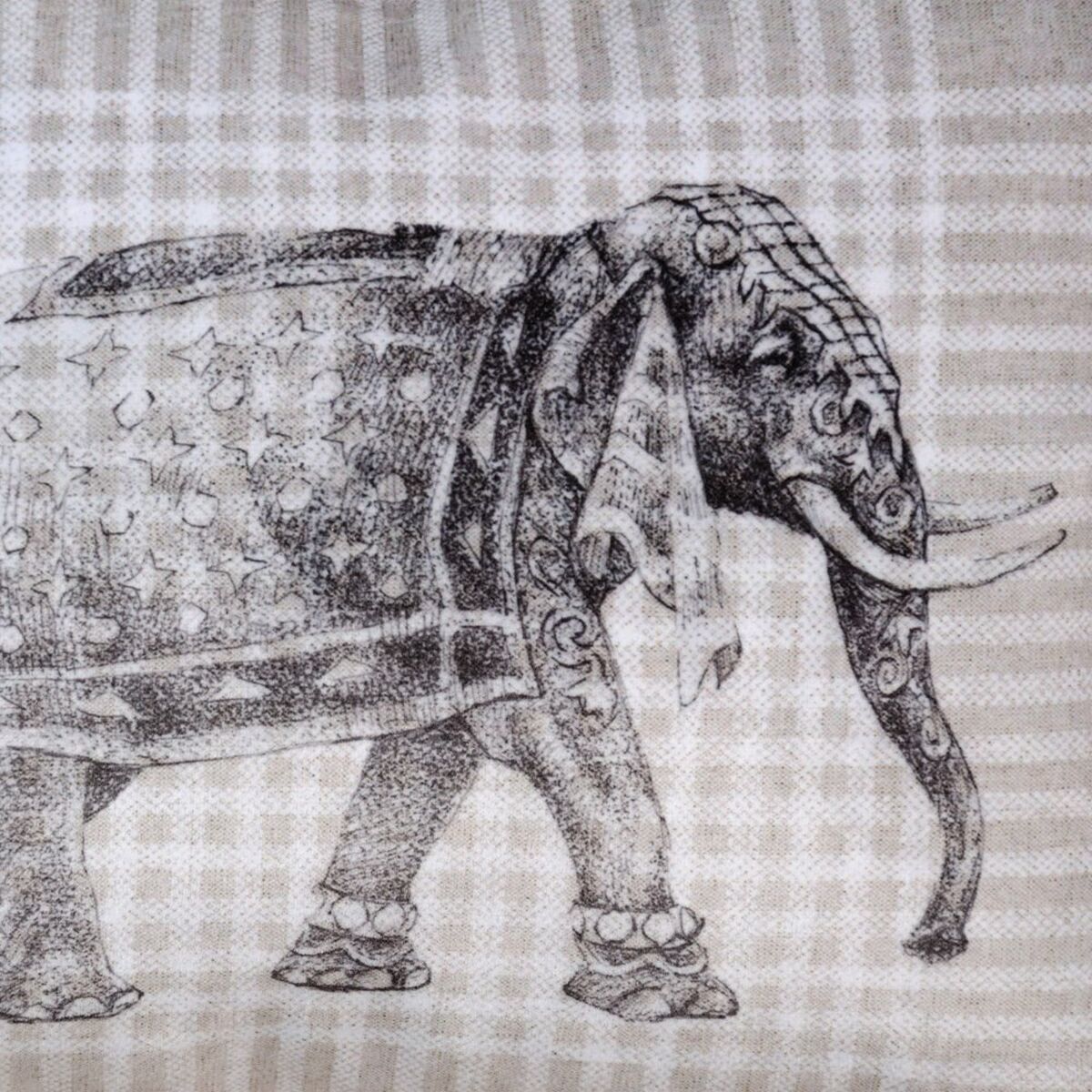 Elephant cushion 45 x 30 cm