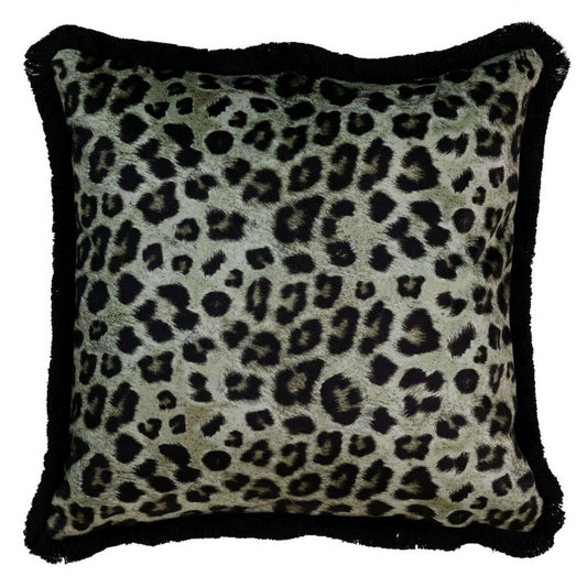 Cojín Verde Leopardo 45 x 45 cm