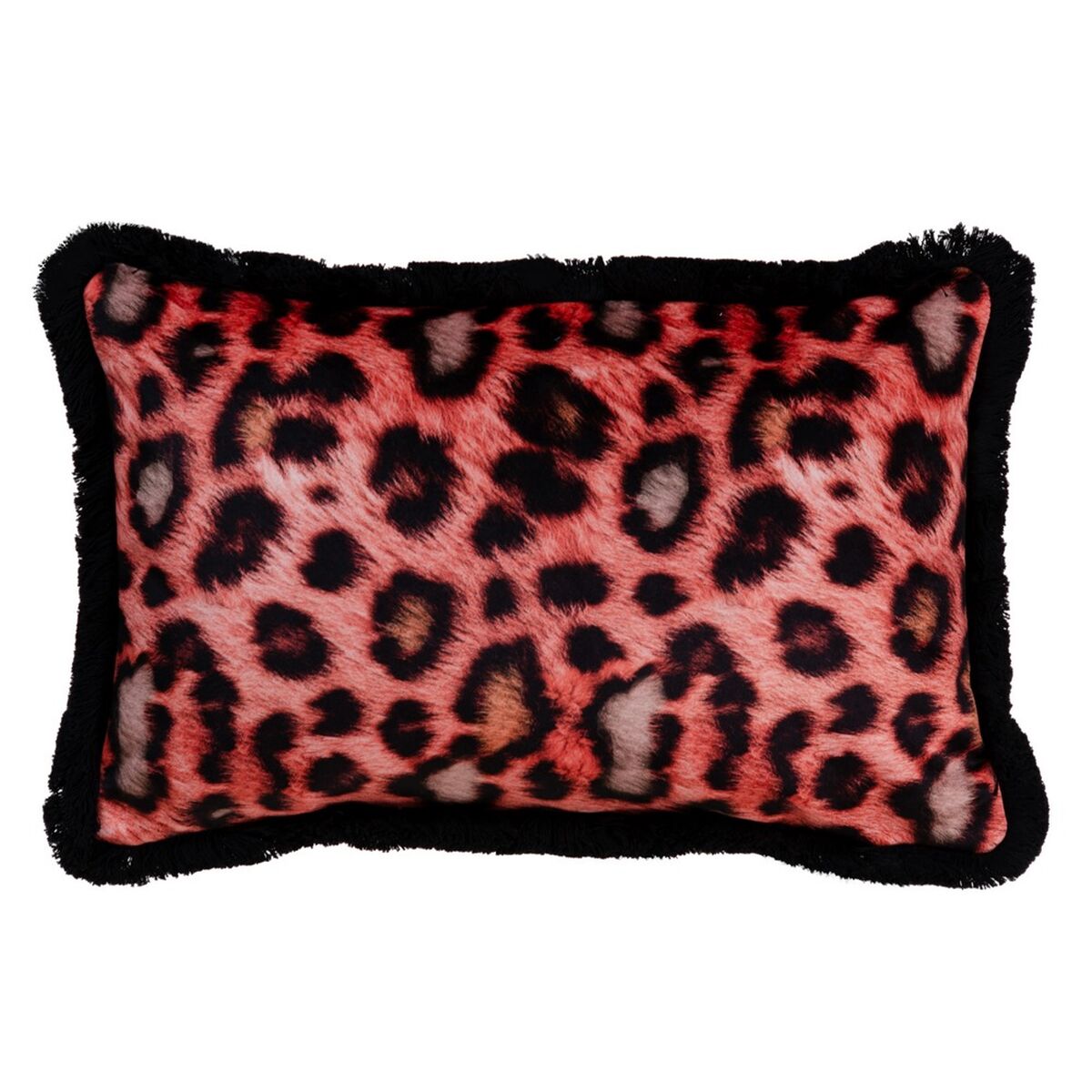 Orange Leopard Cushion 45 x 30 cm