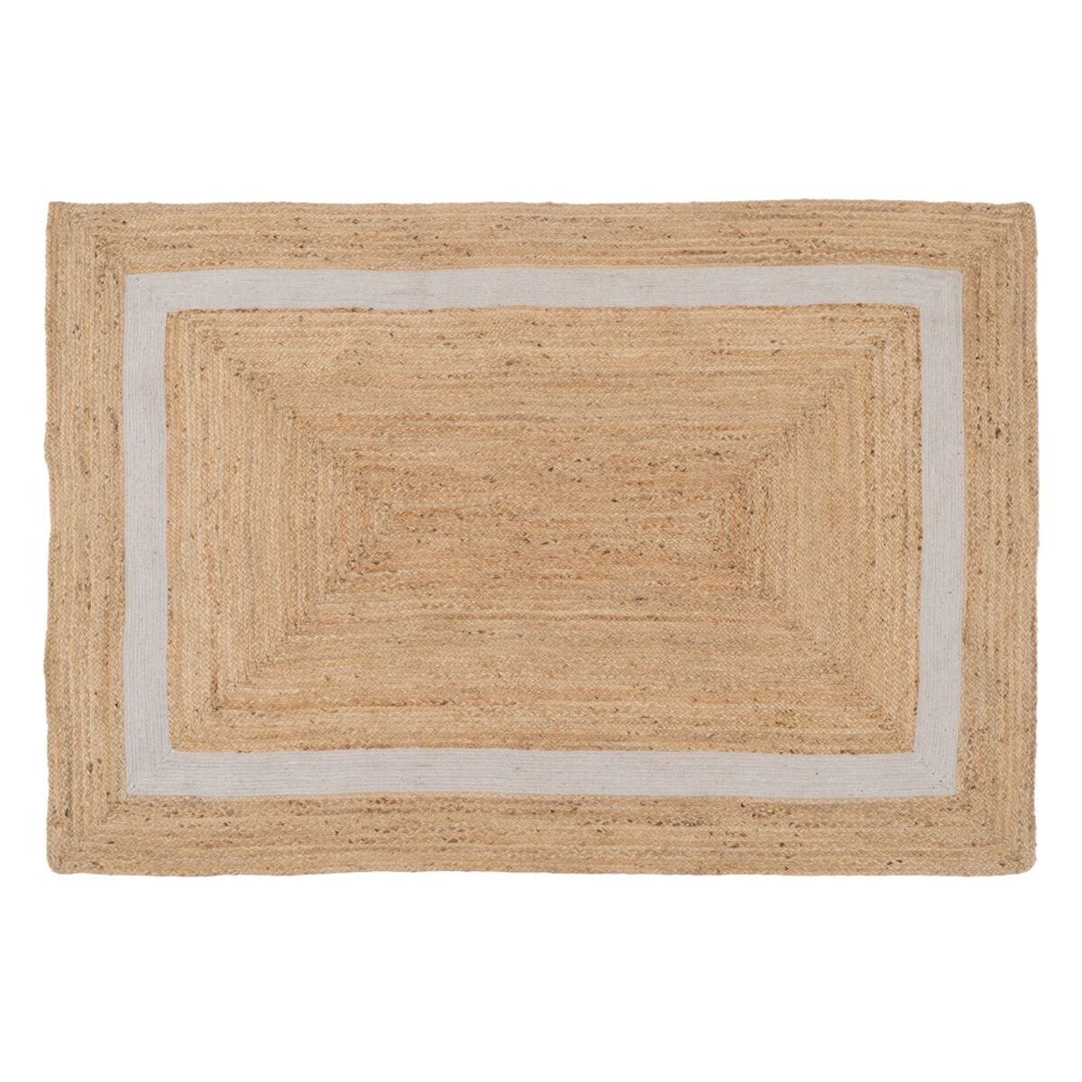 Natural White Jute Rug 230 x 160 cm