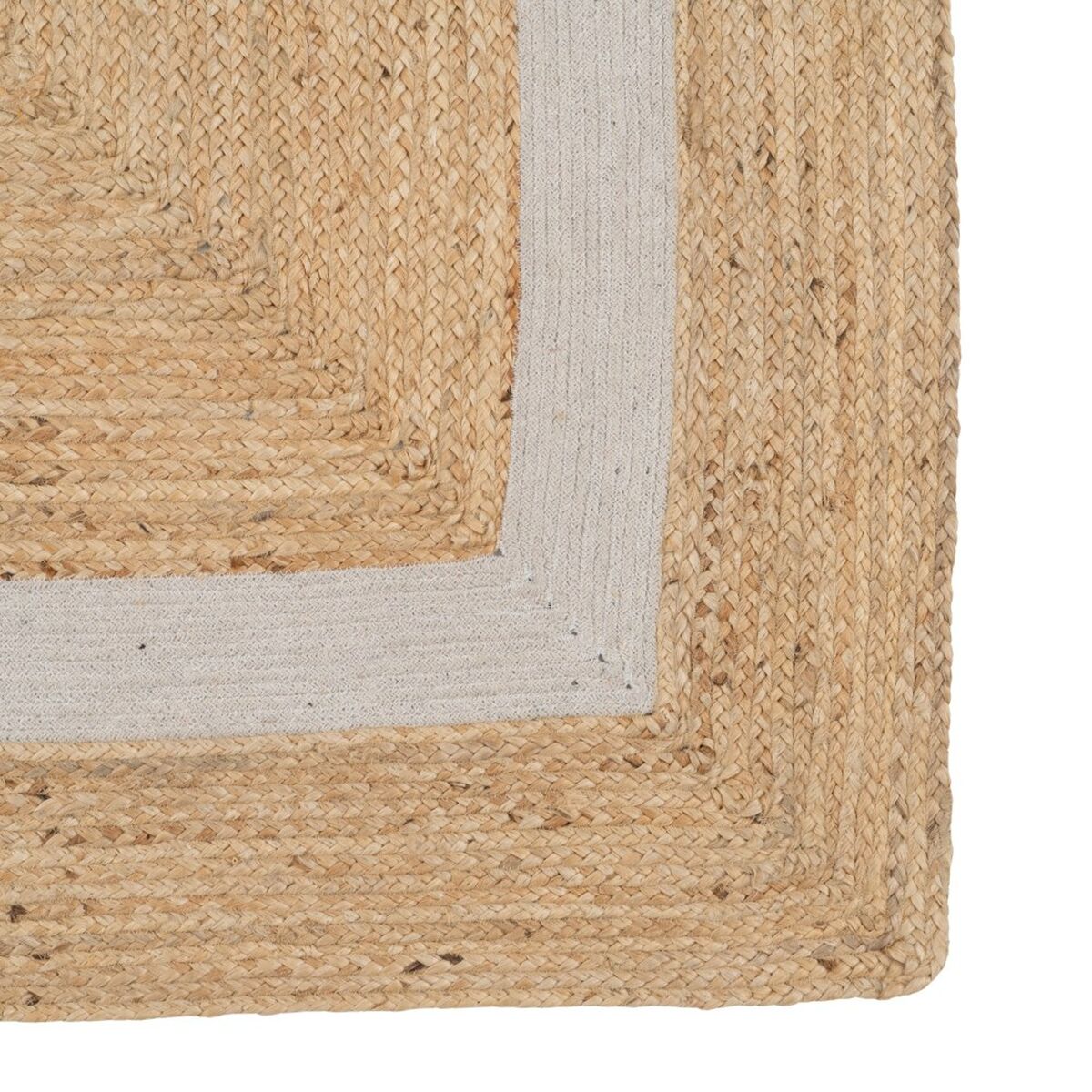 Natural White Jute Rug 230 x 160 cm