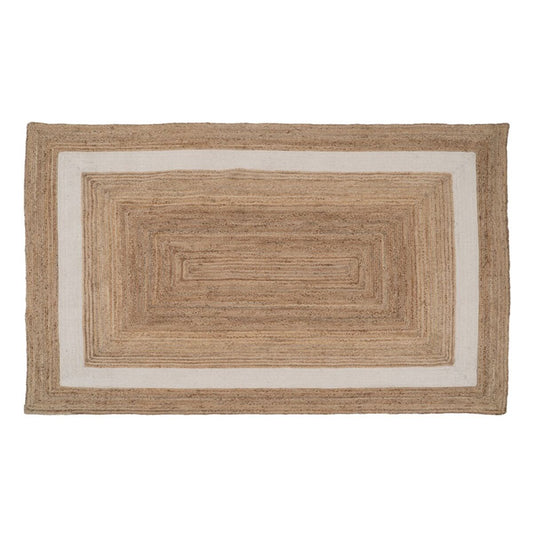 Rug 290 x 200 cm Natural White Jute