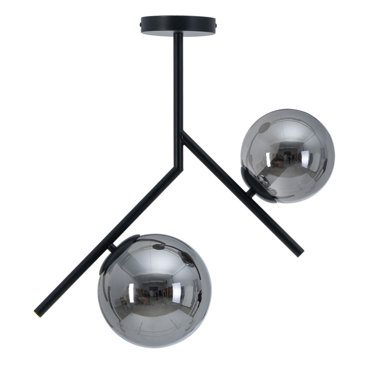 Ceiling Lamp 50 x 15 x 54 cm Glass Black Metal