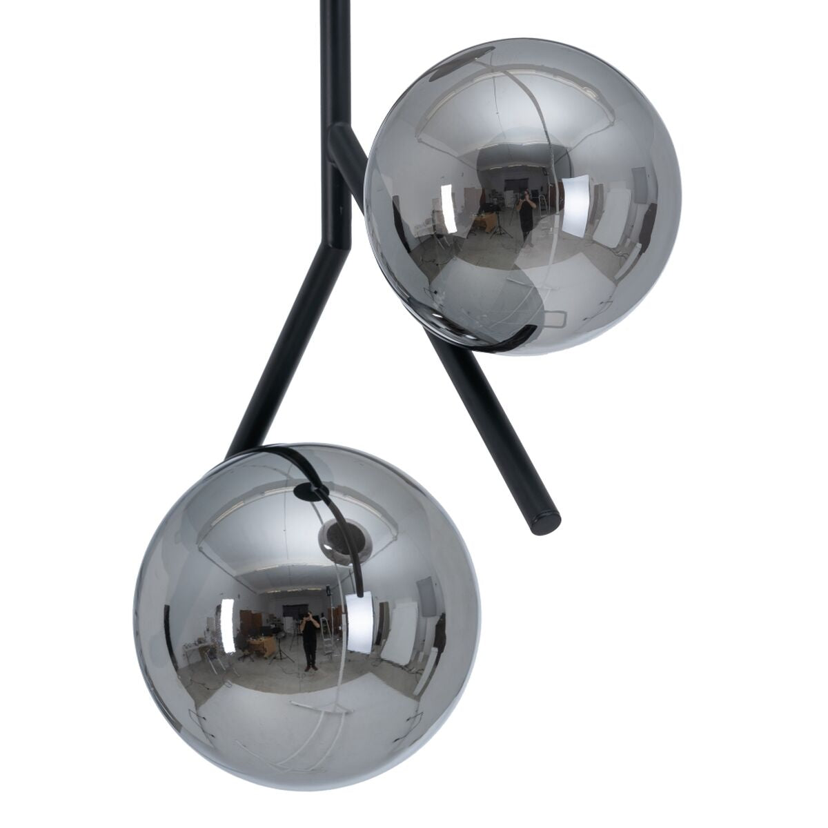 Ceiling Lamp 50 x 15 x 54 cm Glass Black Metal