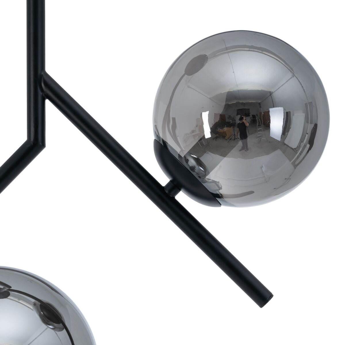 Ceiling Lamp 50 x 15 x 54 cm Glass Black Metal