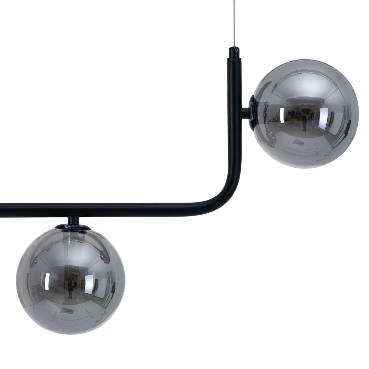 Ceiling Lamp 85 x 15 x 32 cm Glass Black Metal