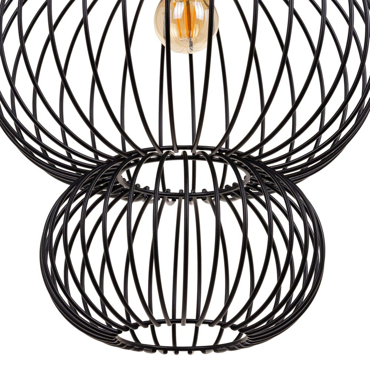 Ceiling Lamp 34 x 34 x 51 cm Black Iron