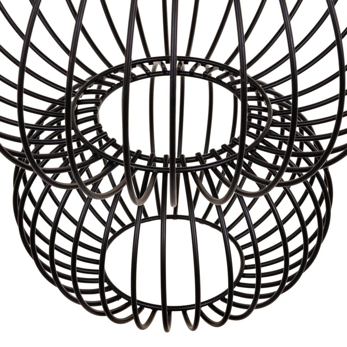 Ceiling Lamp 34 x 34 x 51 cm Black Iron