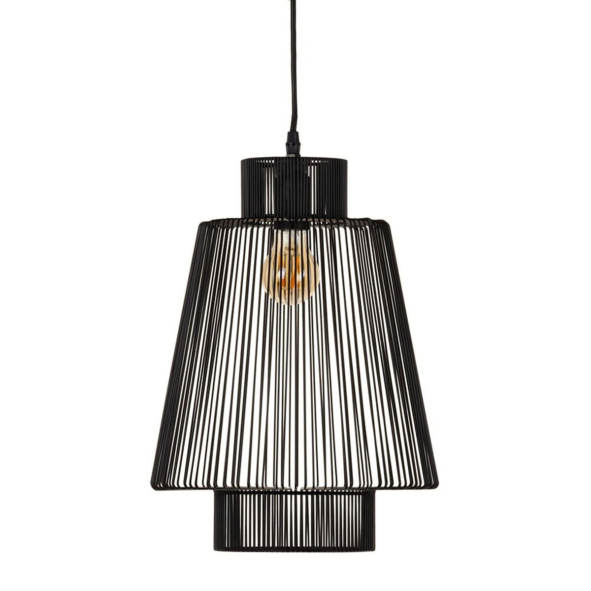 Ceiling Lamp 29 x 29 x 39.5 cm Black Iron