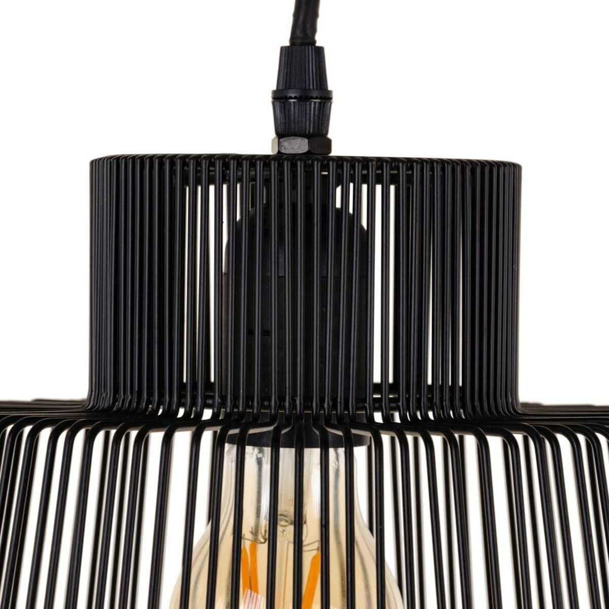 Ceiling Lamp 29 x 29 x 39.5 cm Black Iron