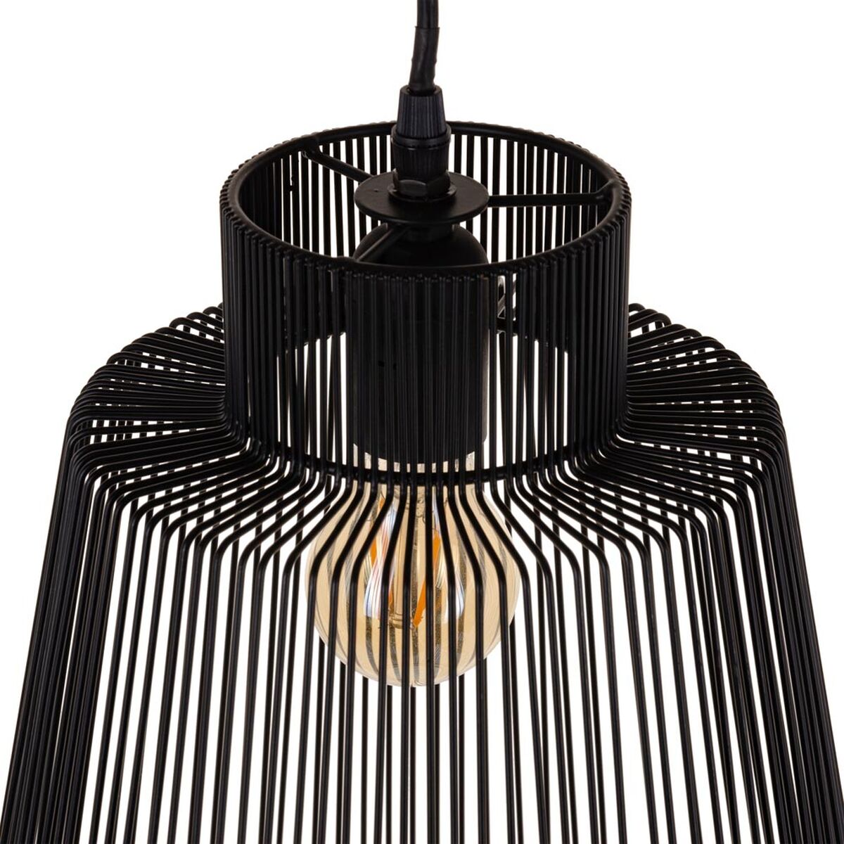 Ceiling Lamp 29 x 29 x 39.5 cm Black Iron