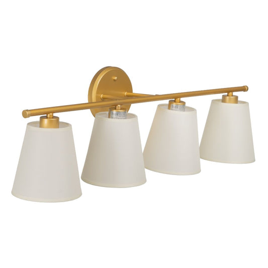 Wall Lamp 82 x 20 x 25 cm Synthetic Fabric Gold Metal Modern