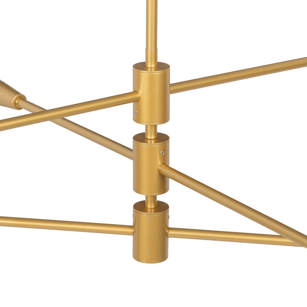 Ceiling Lamp 80 x 80 x 129.5 cm Gold Metal Modern