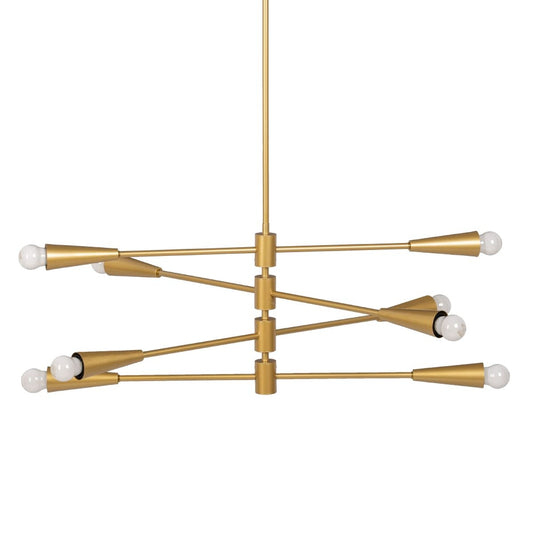 Ceiling Lamp 80 x 80 x 137.5 cm Gold Metal Modern