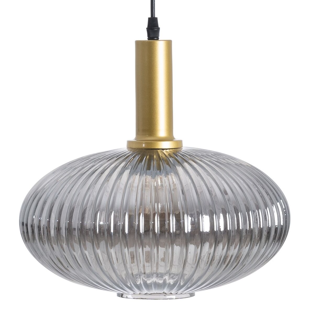 Ceiling Lamp Glass Golden Gray Metal 30 x 30 x 26 cm