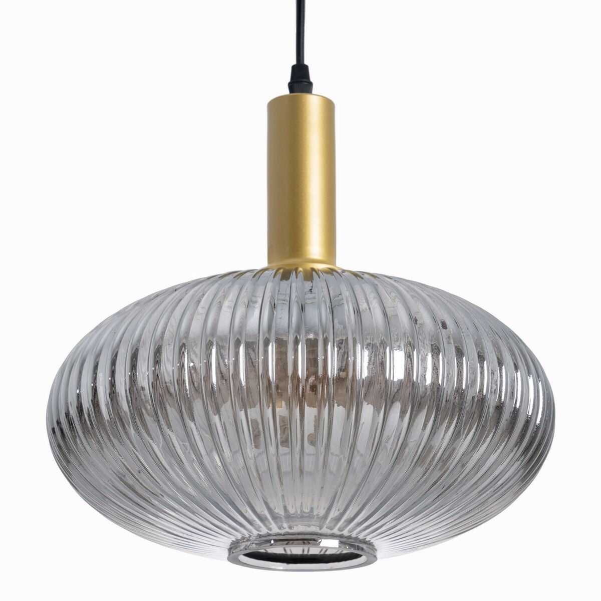 Ceiling Lamp Glass Golden Gray Metal 30 x 30 x 26 cm