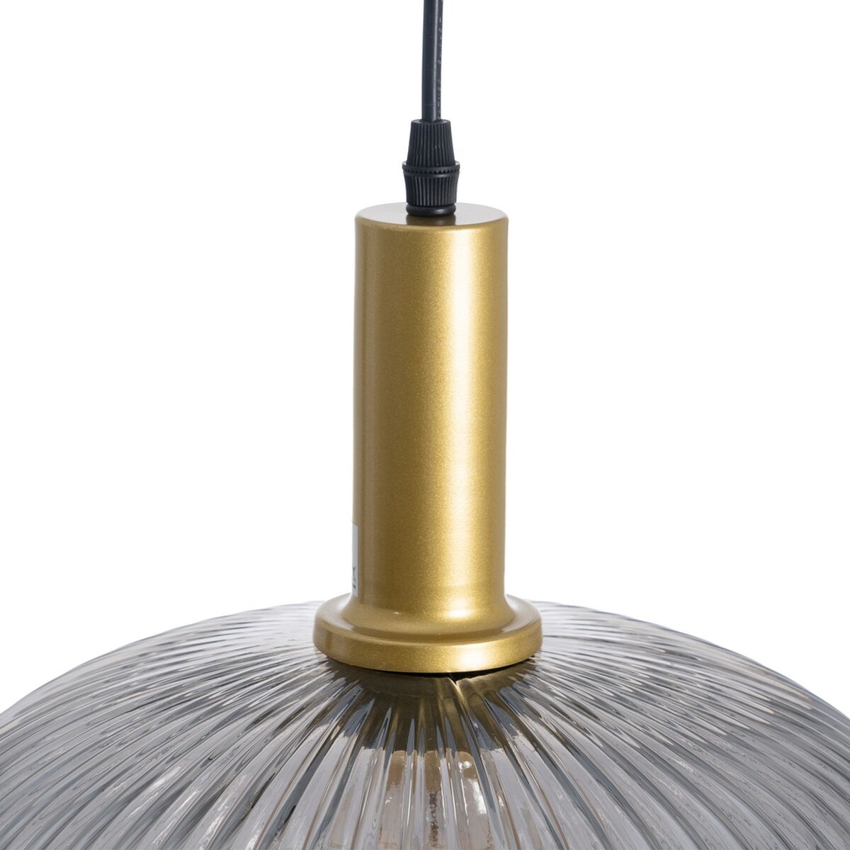 Ceiling Lamp Glass Golden Gray Metal 30 x 30 x 26 cm