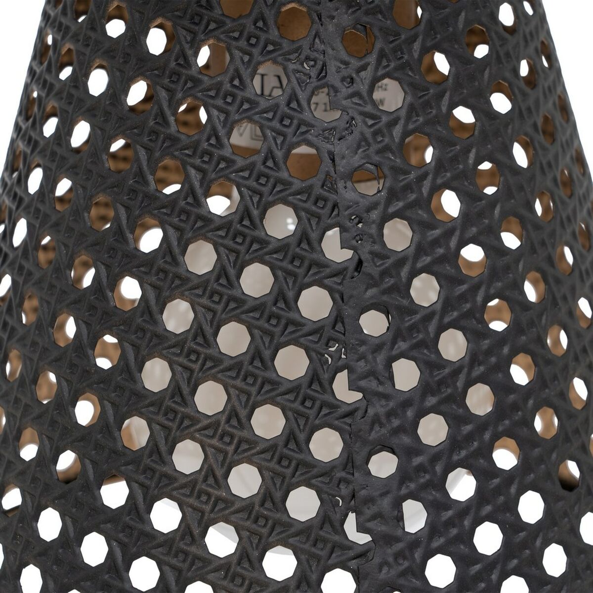 Table lamp 20 x 20 x 42 cm Black Gold Metal