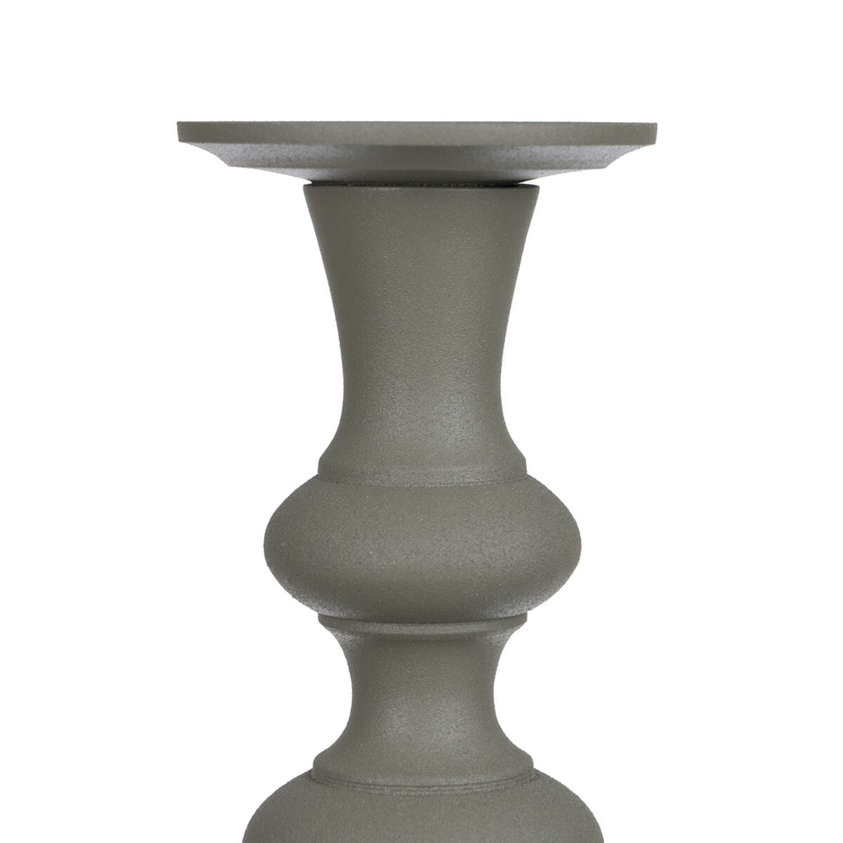 Candle holder 13 x 13 x 47 cm Green Aluminum