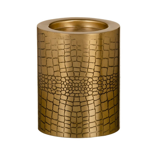 Gold Metal Candle Holder 12 x 12 x 15 cm