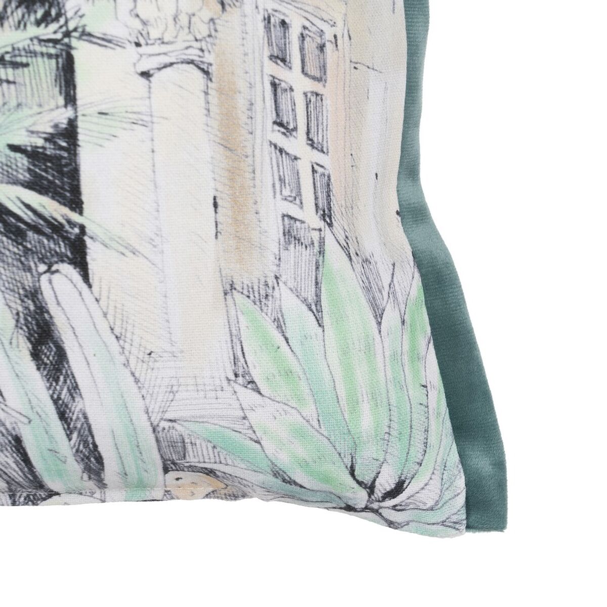 Palm trees cushion 100% cotton 45 x 30 cm