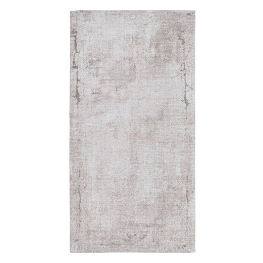 Rug 80 x 150 cm Polyester Cotton Taupe