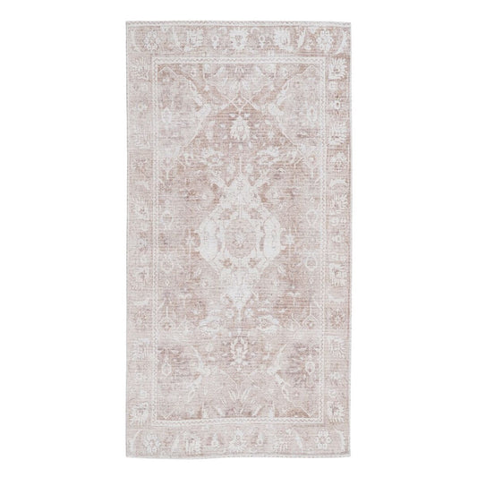 Rug 80 x 150 cm Polyester Cotton Taupe