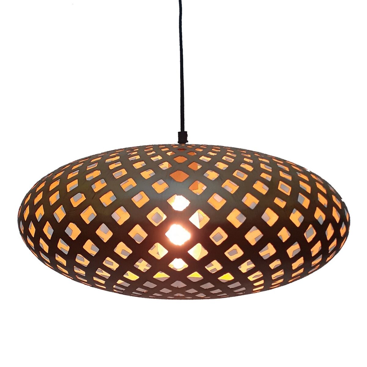 Ceiling Lamp 44 x 44 x 20 cm Metal Cream