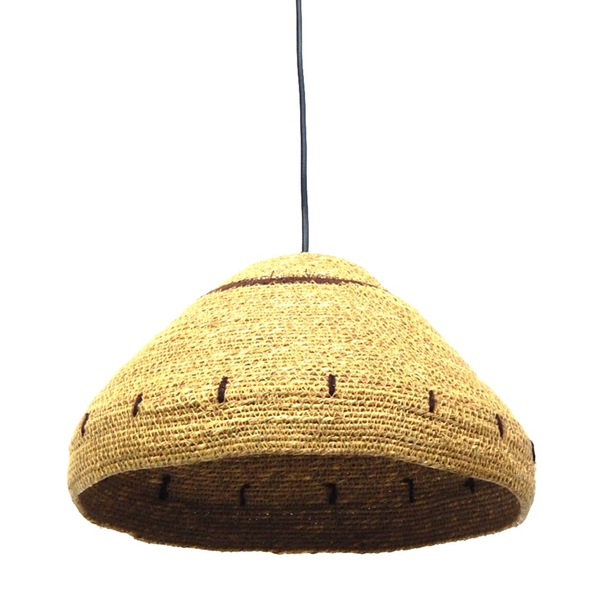 Natural fiber ceiling lamp