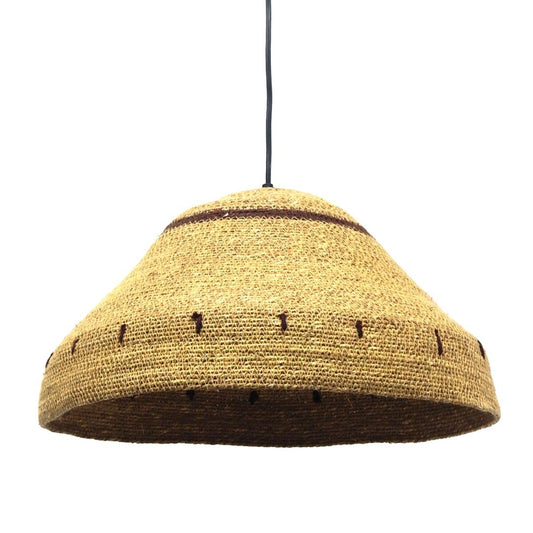 Natural fiber ceiling lamp