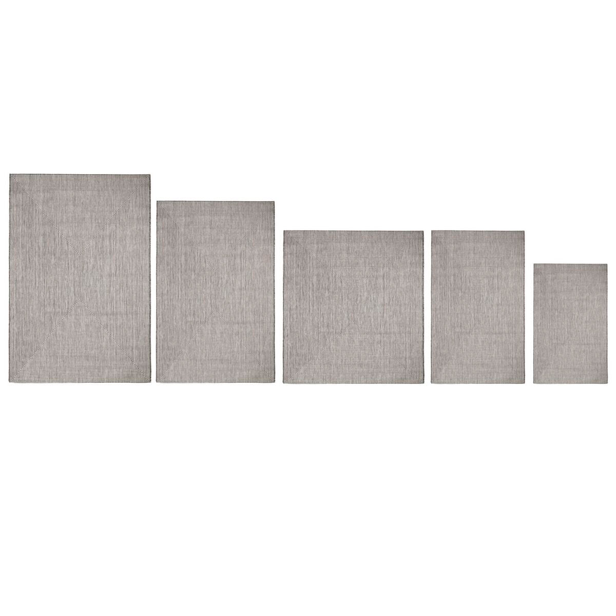 Quadro Outdoor Rug 350 x 250 cm Gray