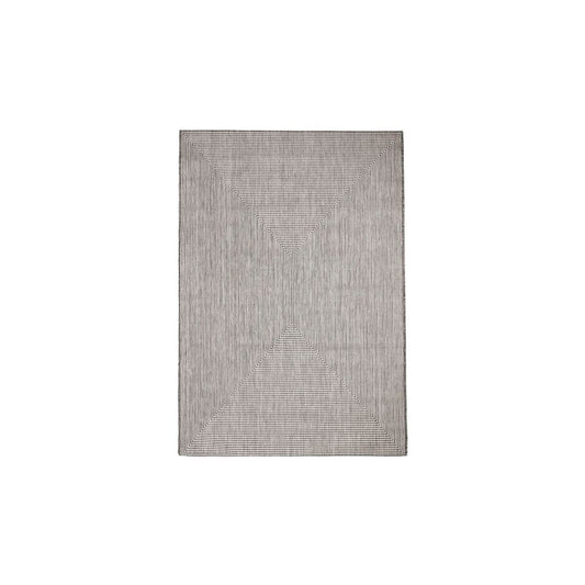Outdoor Rug Quadro Gray 230 x 160 cm