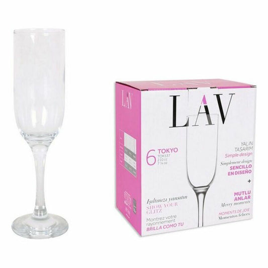 Set of glasses LAV Tokyo (6 units) (210 ml)