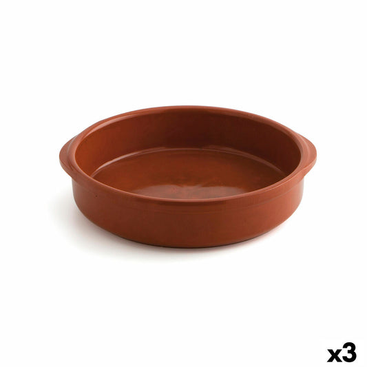 Raimundo Brown Ceramic Casserole (Ø 28 cm) (3 Units)