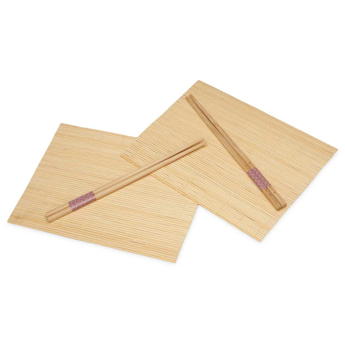 Brown Bamboo Sushi Set (48 Units)