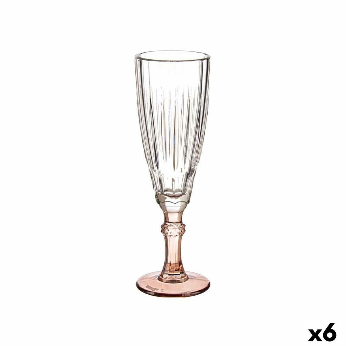 Champagne glass Brown Crystal 6 Units (170 ml)