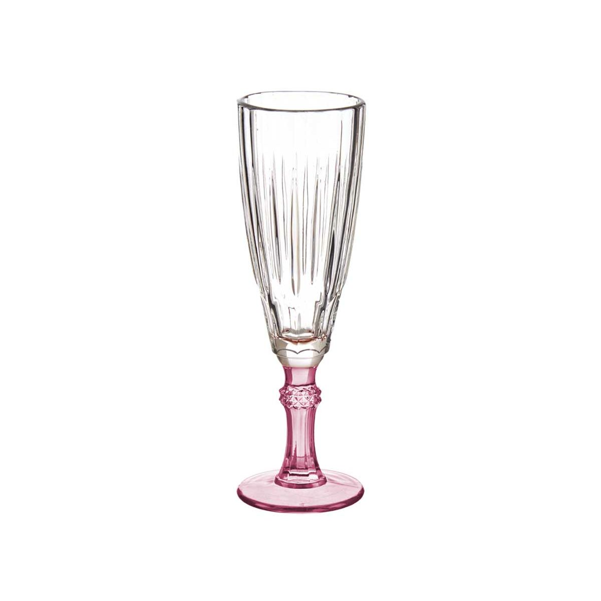 Crystal Pink Champagne glass 6 Units (170 ml)