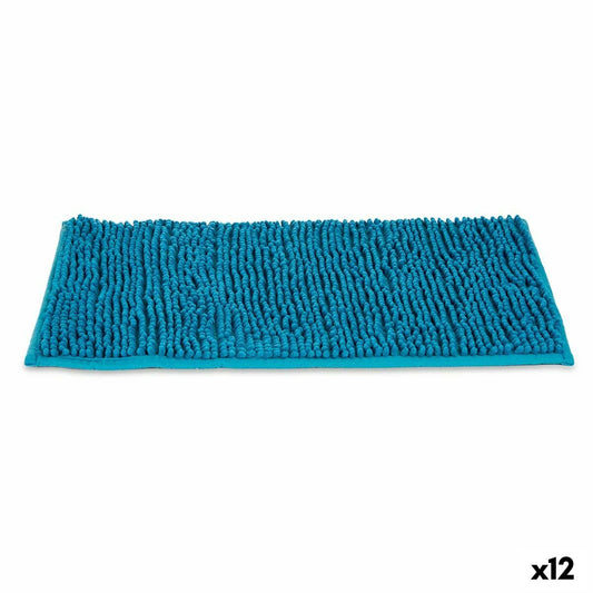 Bath mat 40 x 60 cm Turquoise Blue (12 Units)