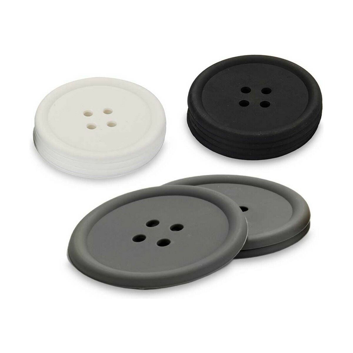 Conjunto de botões de porta-copos de silicone (24 unidades)