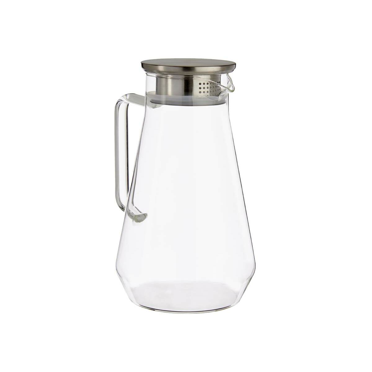 Jarra con Tapa y Dosificador Transparente Acero Inoxidable 1,5 L (6 Unidades)