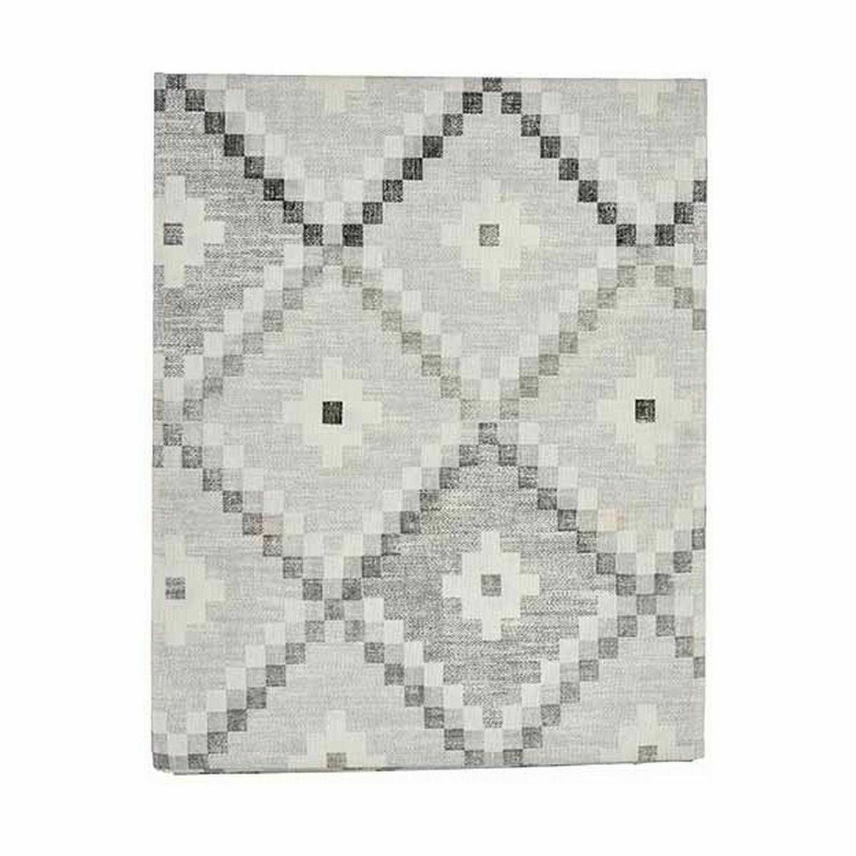 Tablecloth Thin canvas Anti-stain Rhombus 140 x 180 cm Grey (6 Units)